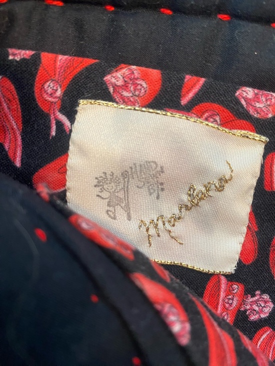 Handmade Quilted Striped Tote Bag in Black, Red & Purple “ Red Hat Society “ - Picture 7 of 11